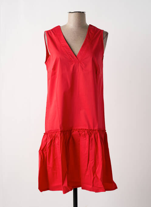 Robe mi-longue rouge MALOKA pour femme
