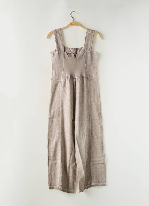 Combi-pantalon taupe MALOKA pour femme