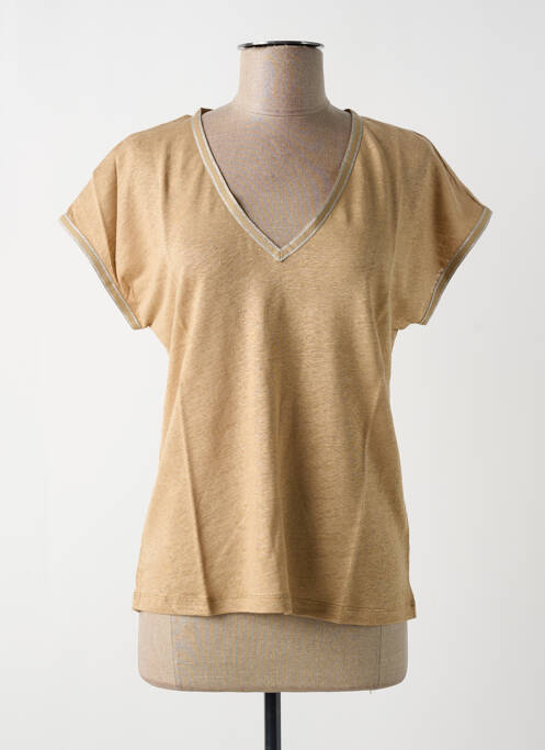 T-shirt marron MALOKA pour femme