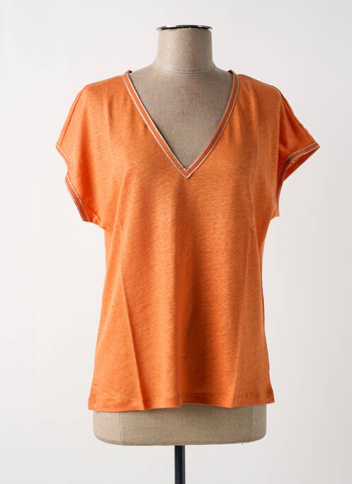 T-shirt orange MALOKA pour femme