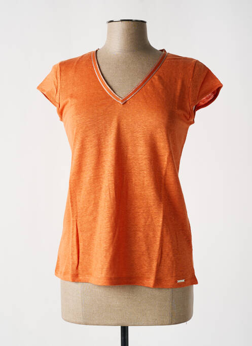 T-shirt orange MALOKA pour femme