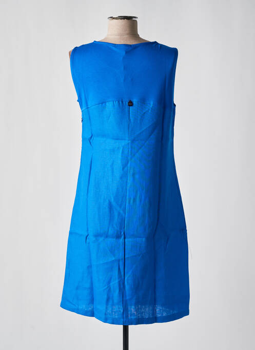 Robe mi-longue bleu MALOKA pour femme