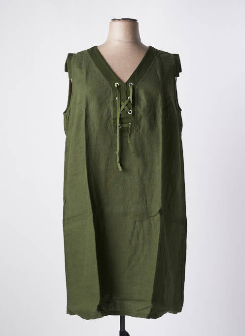 Robe mi-longue kaki MALOKA pour femme