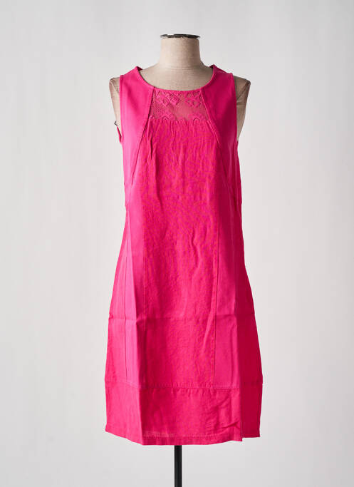Robe courte rose MALOKA pour femme