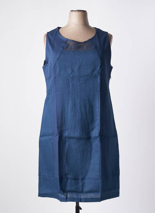 Robe mi-longue bleu MALOKA pour femme