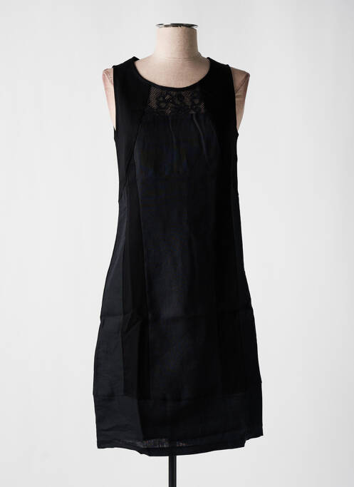 Robe mi-longue noir MALOKA pour femme