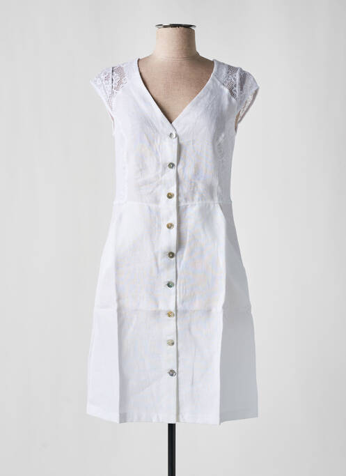 Robe courte blanc MALOKA pour femme