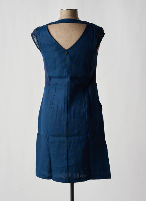 Robe mi-longue bleu MALOKA pour femme