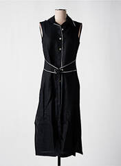 Robe mi-longue noir MALOKA pour femme seconde vue