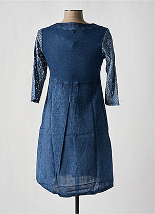Robe mi-longue bleu MALOKA femme