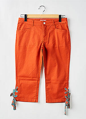 Pantacourt orange PAUL BRIAL femme