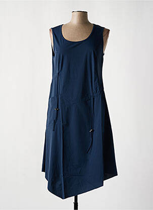 Robe mi-longue bleu MALOKA femme