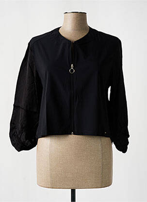 Gilet manches longues noir MALOKA femme