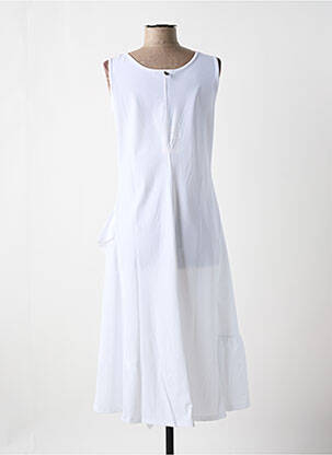 Robe mi-longue blanc MALOKA femme