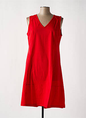 Robe mi-longue rouge MALOKA femme