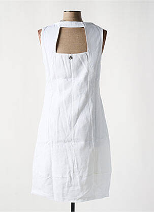 Robe mi-longue blanc MALOKA femme
