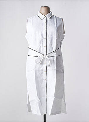 Robe mi-longue blanc MALOKA femme