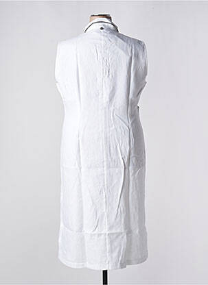 Robe mi-longue blanc MALOKA femme