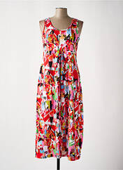 Robe mi-longue rouge MALOKA pour femme seconde vue