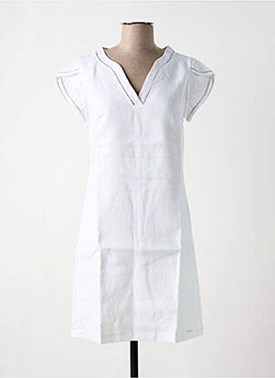 Robe mi-longue blanc MALOKA femme