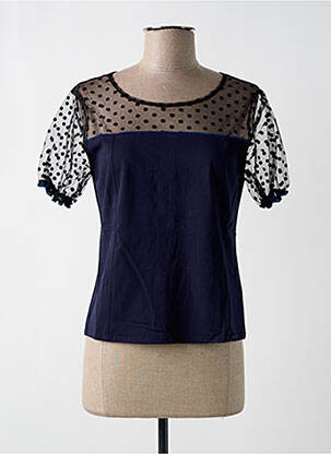 T-shirt bleu PAUL BRIAL femme
