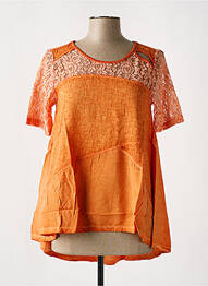 T-shirt orange MALOKA femme