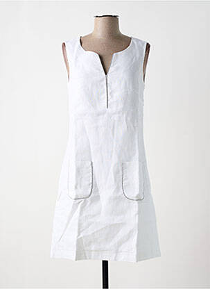 Robe mi-longue blanc MALOKA femme