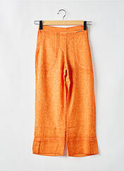 Pantalon droit orange MALOKA pour femme seconde vue
