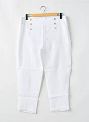 Pantalon 7/8 blanc MALOKA pour femme seconde vue