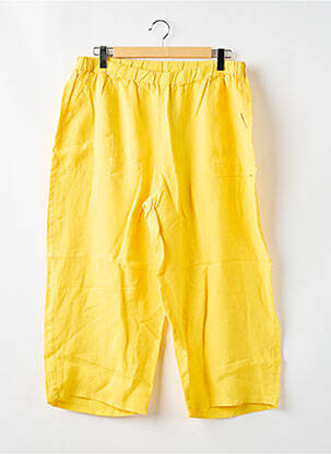 Pantalon droit jaune MALOKA femme
