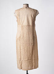 Robe mi-longue marron MALOKA pour femme seconde vue
