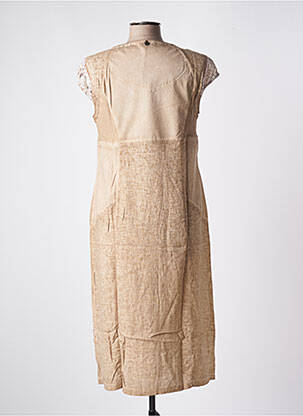 Robe mi-longue marron MALOKA femme