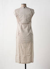 Robe mi-longue taupe MALOKA pour femme seconde vue