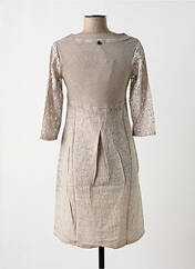 Robe mi-longue taupe MALOKA pour femme seconde vue