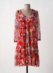 Robe mi-longue rouge MALOKA pour femme seconde vue