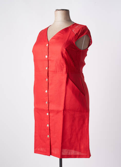 Robe courte rouge MALOKA pour femme