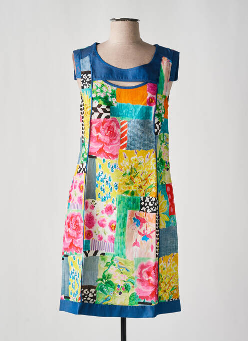 Robe courte bleu MALOKA pour femme