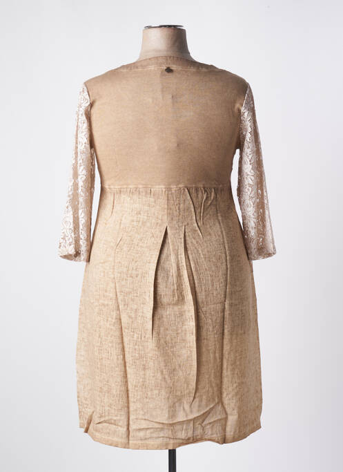 Robe courte marron MALOKA pour femme