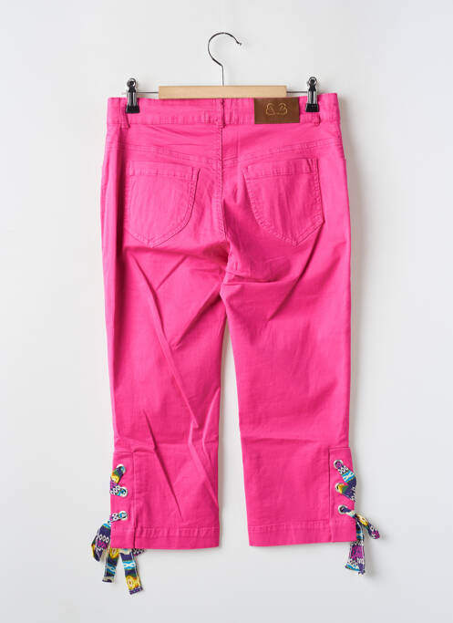 Pantacourt rose PAUL BRIAL pour femme