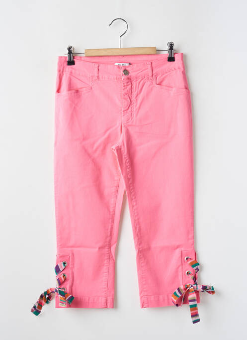 Pantacourt rose PAUL BRIAL pour femme