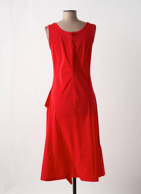 Robe mi-longue rouge MALOKA femme