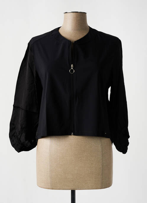 Gilet manches longues noir MALOKA pour femme