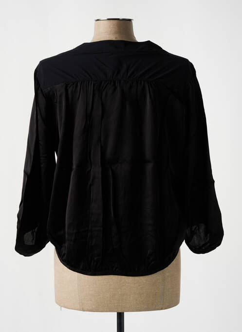 Gilet manches longues noir MALOKA pour femme