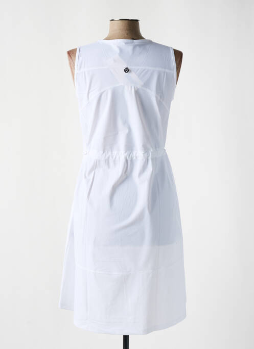 Robe mi-longue blanc MALOKA pour femme