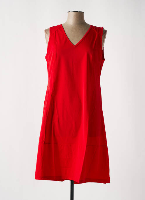 Robe mi-longue rouge MALOKA pour femme