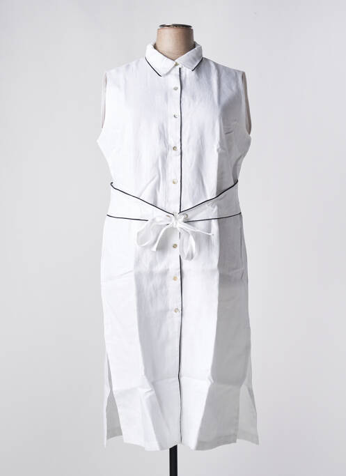 Robe mi-longue blanc MALOKA pour femme