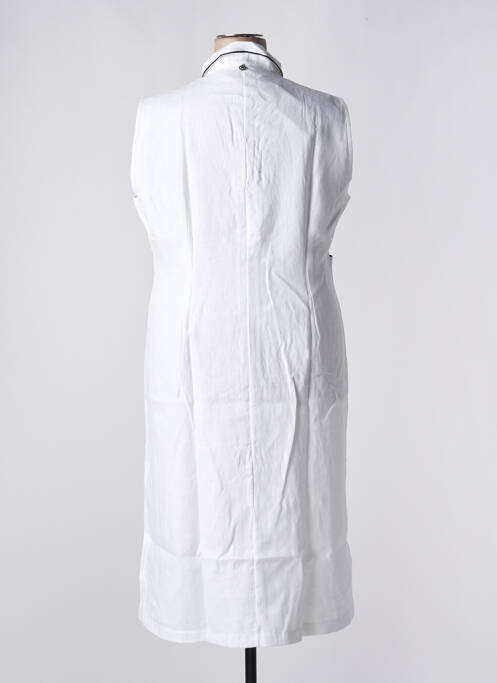 Robe mi-longue blanc MALOKA pour femme