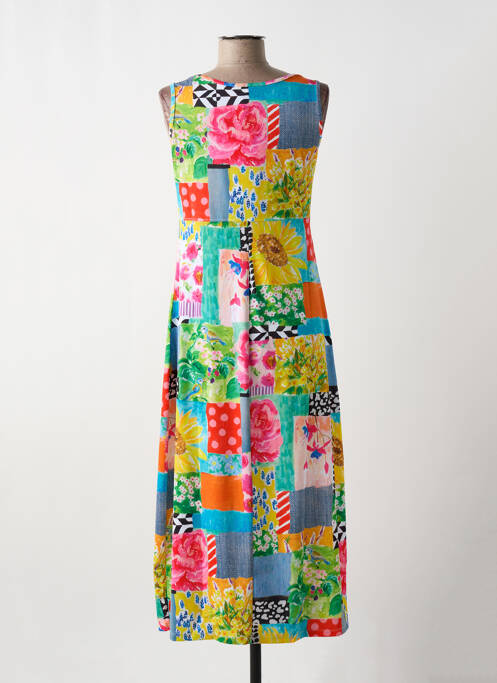 Robe mi-longue bleu MALOKA pour femme