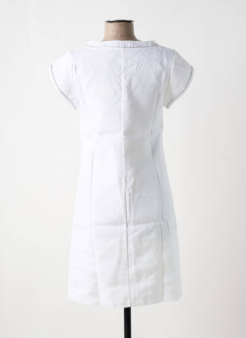 Robe mi-longue blanc MALOKA pour femme