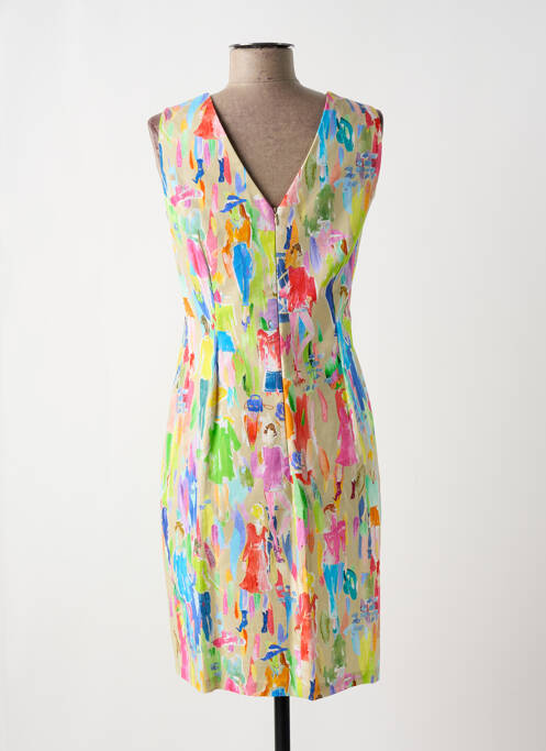 Robe mi-longue beige PAUL BRIAL pour femme